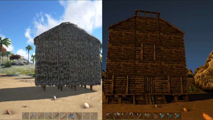 Detailed step-by-step guide to upgrading your structures in Ark: Survival Evolved.
