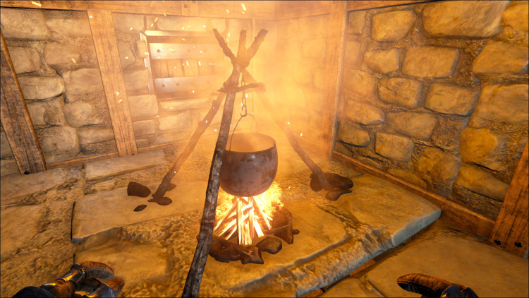 The cooking pot in Ark can be used to create the Rockwell Recipes as well as custom RP recipes.