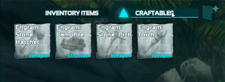 The first item to craft is the Stone Pick. You need this as soon as you can craft it.