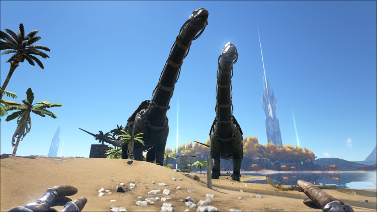 The Brontosauraus, or Bronto, is possibly the ultimate machine for harvesting Thatch, berries and seeds in Ark.