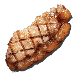 In Ark, Cooked Meat is used as a food source, food for taming, and in several of the Rockwell Recipes.